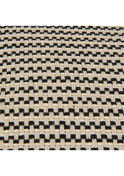 Soft Shiny Kırlent - Bej / Siyah - 45X45 cm fiyatları