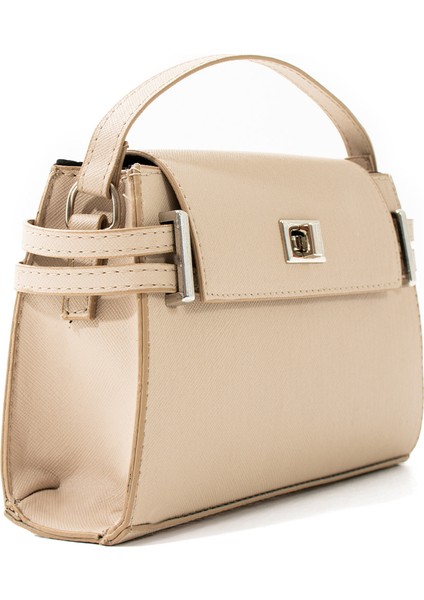 Kilit Detaylı Çapraz Askılı Çanta