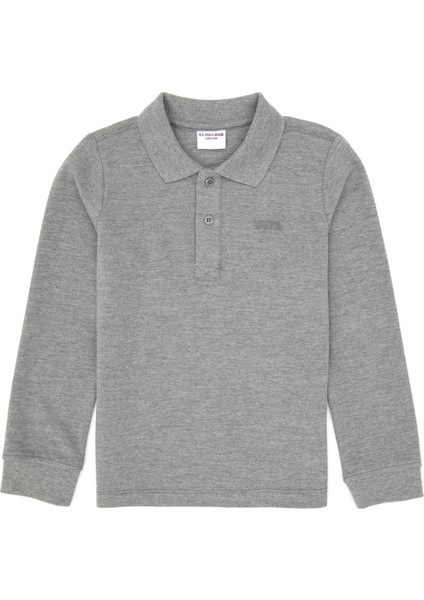 Erkek Çocuk Gri Melanj Sweatshirt 50313790-VR086