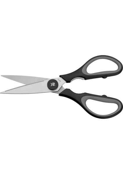 21 cm Siyah Ergonomik Mutfak Makası - 18/10 Paslanmaz Çelik, Entegre Vidalı Açıcı Özellikli fiyatları