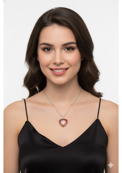 Doğal Akik Taşı Acık Turuncu Tonları ile Zarif Tasarım ve Doğanın Enerjisi Bir Arada