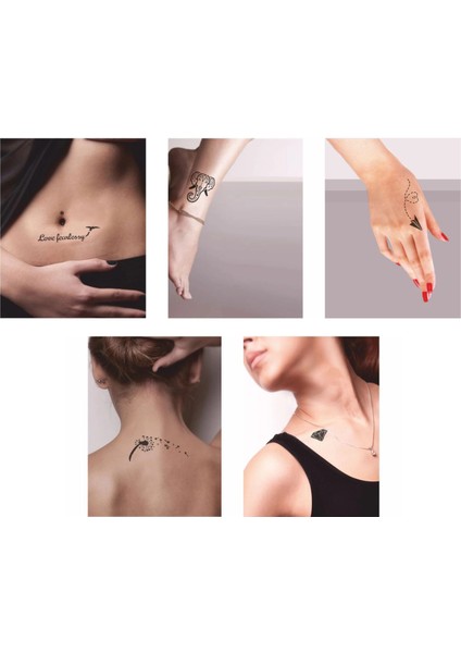 Filli 5'li Set Geçici Dövme Kına Şablonu fiyatları