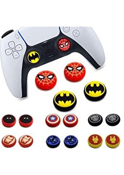 Desenli Sony Ps5/ps4/ps3 Analog Koruyucu Silikon Pad-Geometri Desen modelleri