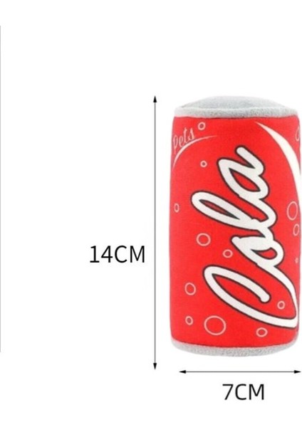 Luxury Turuncu Teneke Kola Tarzında Dayanıklı Sesli Köpek Oyuncağı Kola 1 Adet 1 Adet fiyatları