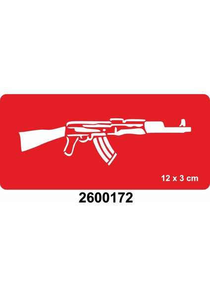 AKSUPERTREND47 Kalaşnikof Keleş Tattoo Geçici Dövme Şablonları Kına Kalıpları