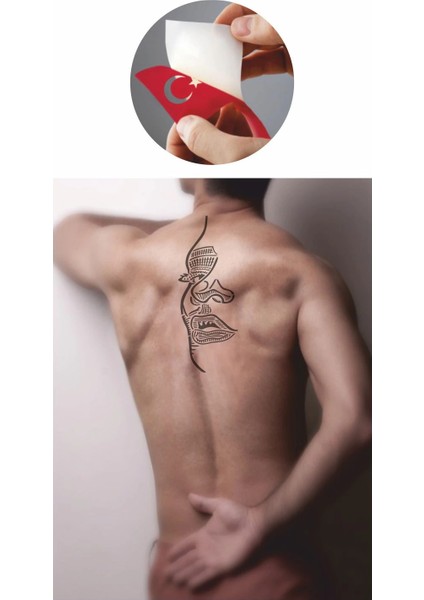 Kadın ve Şehir Tattoo Geçici Dövme Şablonları Kına Kalıpları fiyatları