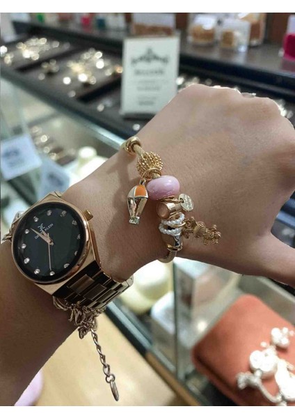Balon Detaylı Pembe Charm Çelik Bileklik fiyatları