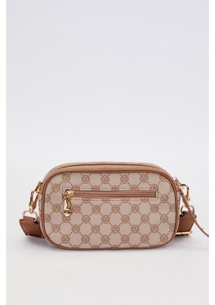 Camel Çift Bölmeli Kalın Askılı Omuz Çantası fırsatları