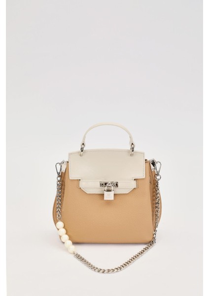 Haki Inci Askı Detaylı El Çantası