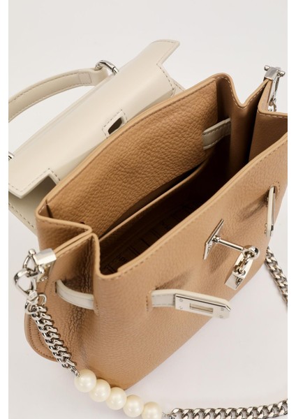 Haki Inci Askı Detaylı El Çantası modelleri