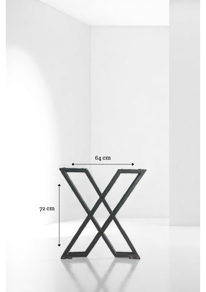 Miralay Metal x Masa Ayağı 2'li Takım - Gümüş fiyatları