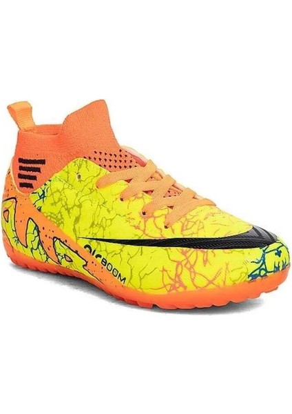 Air Laliga Air Boom Model Halı Saha Ayakkabısı Sarı/turuncu/desenli