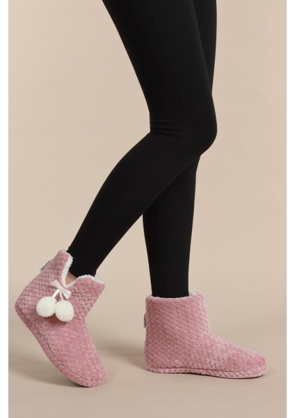 Kadın Panduf Kışlık Ev Botu Zigzag Velsoft