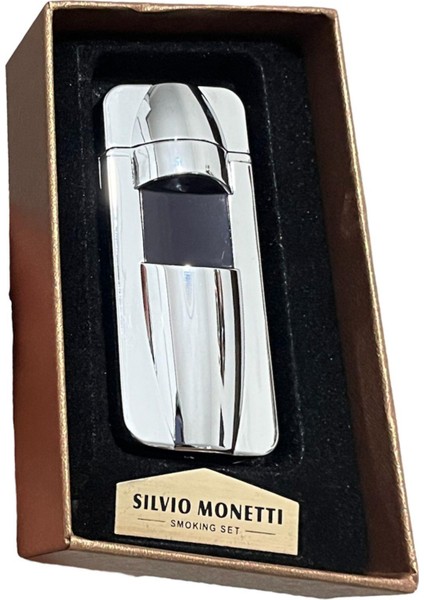 Gümüş Lazer Tetikli Şarjlı Çakmak 109361 fiyatları