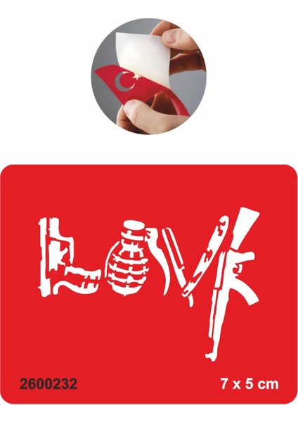 Love Ustura Tabanca Silah Tattoo Geçici Dövme Şablonları Kına Kalıpları