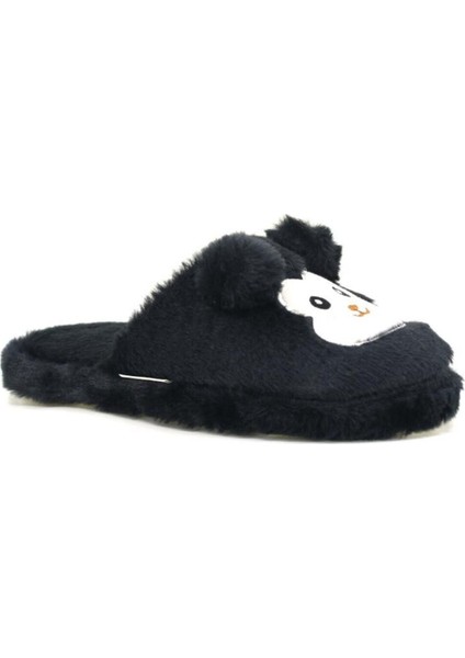 Anne Kız Ev Terliği Rahat Peluş Tüylü Kışlık Terlik Hayvanlı