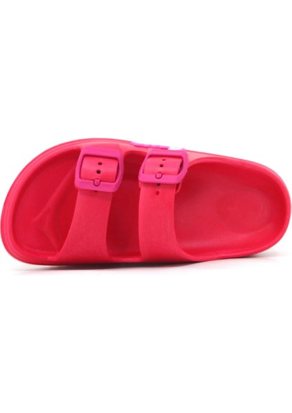 Çift Tokalı Plaj-Havuz-Bahçe-Tatil-Günlük Açık Stickerlı Çocuk Terliği fiyatları