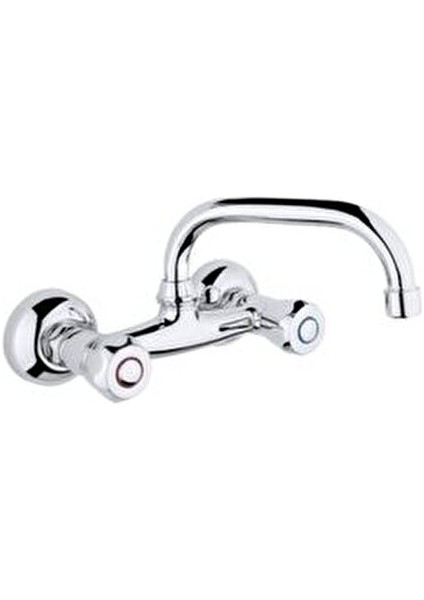 Sıcak Soğuk Oynar Başlık Klasik Mutfak Musluk Lavabo Bataryası