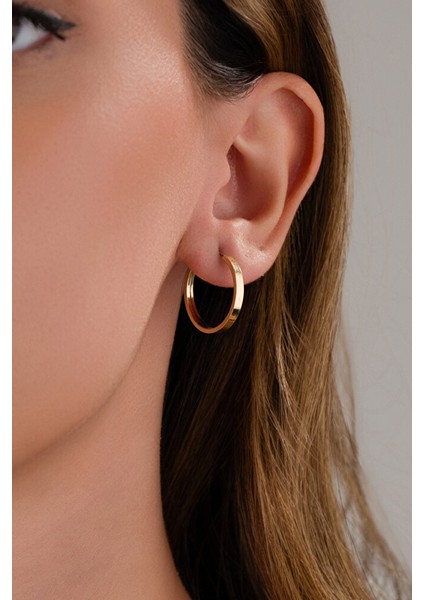 14 Ayar Altın Soft Model Halka Küpe fiyatları