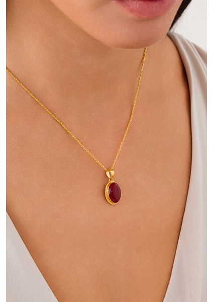 14 Ayar Altın Mardin Işi Firuze & Akik Taşlı Kolye modelleri