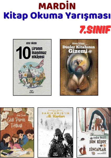 Mardin Kitap Okuma Yarışması 7.sınıf Kitapları, 5 Kitap Set, 7.sınıf Masal Öykü