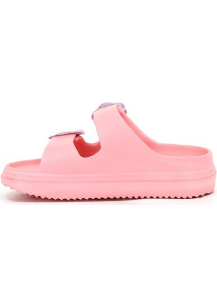 Çift Tokalı Plaj-Havuz-Bahçe-Tatil-Günlük Açık Stickerlı Çocuk Terliği modelleri