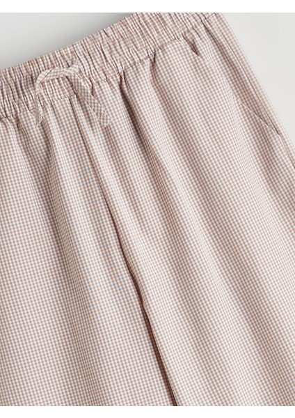 Yeni Sezon Beli Lastikli Ekose Kız Çocuk Pantolon fiyatları