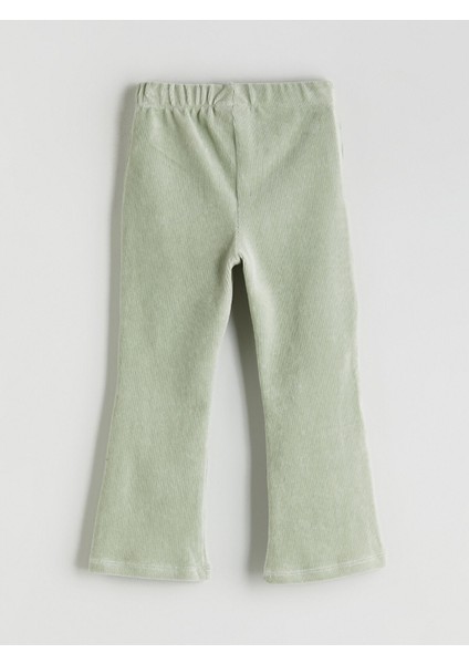 Yeni Sezon Beli Lastikli Ispanyol Paça Kadife Kız Çocuk Tayt modelleri