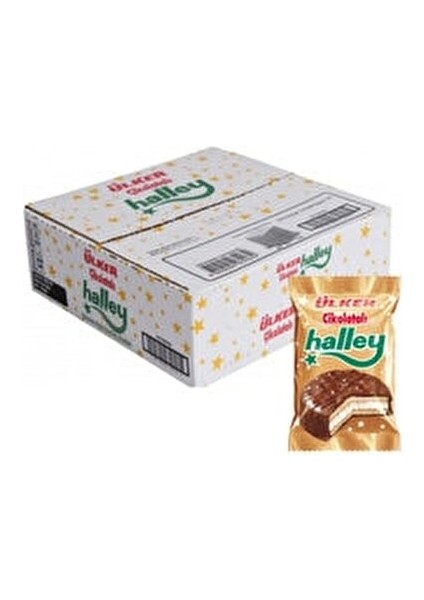 Halley Tekli Lokmalık Granül Serpmeli Bisküvi / 24 Adet / 30GR