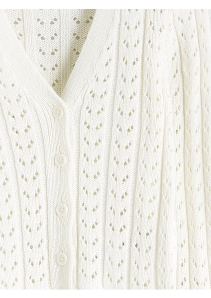 Yeni Sezon V Yaka Ajurlu Kız Çocuk Triko Hırka modelleri