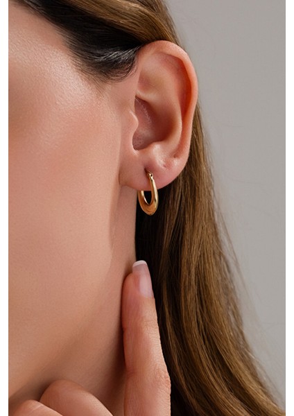 14 Ayar Altın Lucy Model Halka Küpe fiyatları