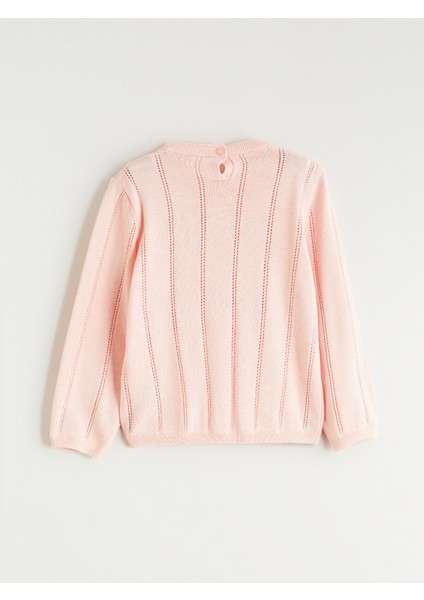 Yeni Sezon Bisiklet Yaka Ajurlu Kız Çocuk Triko Kazak modelleri