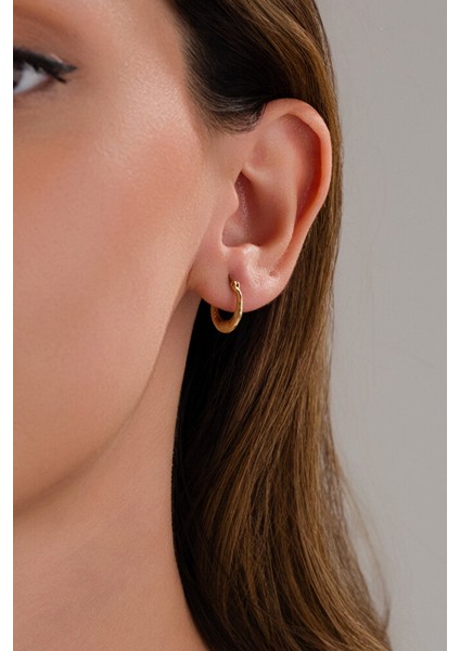 14 Ayar Altın Zarif Verona Model Halka Küpe fiyatları