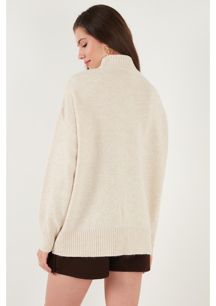 Oversize Fit Balıkçı Yaka Yumuşak Dokulu 2'li Paket Triko Kazak Bayan Kazak 680KZ00469S2 indirimleri