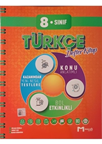 8.sınıf Mozaik Intro Defter Türkçe 2025-2026 modelleri
