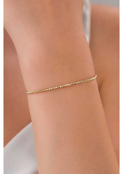 14 Ayar Altın Sıralı Dorikalı Bileklik fiyatları