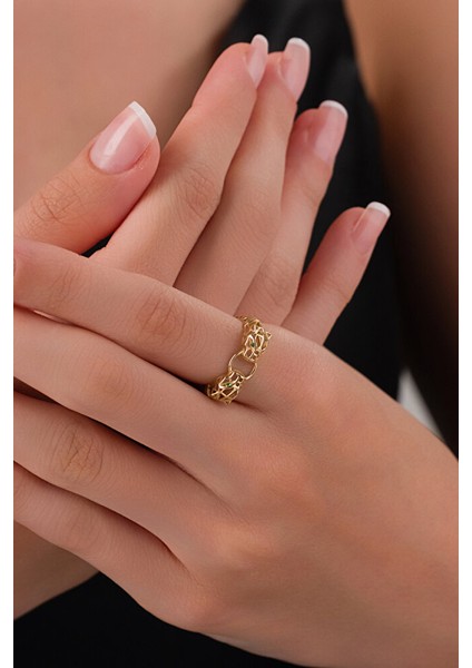 14 Ayar Altın Panter Yüzük