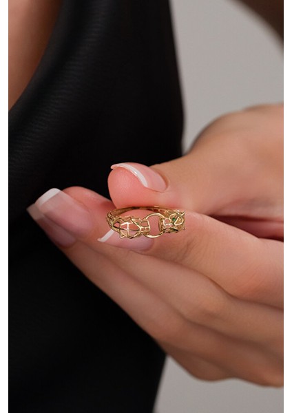 14 Ayar Altın Panter Yüzük modelleri