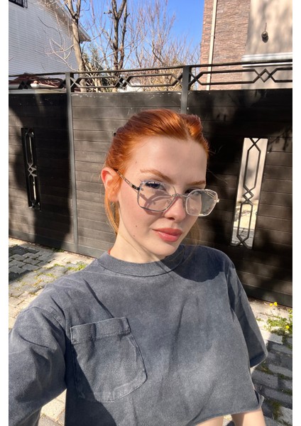 Amelia Kadın Blue Block Gözlük Gold