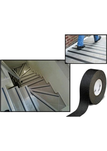 Merdiven Zemin Halı Kaydırmaz Ofis-Ev Bant 25MM X15 mt