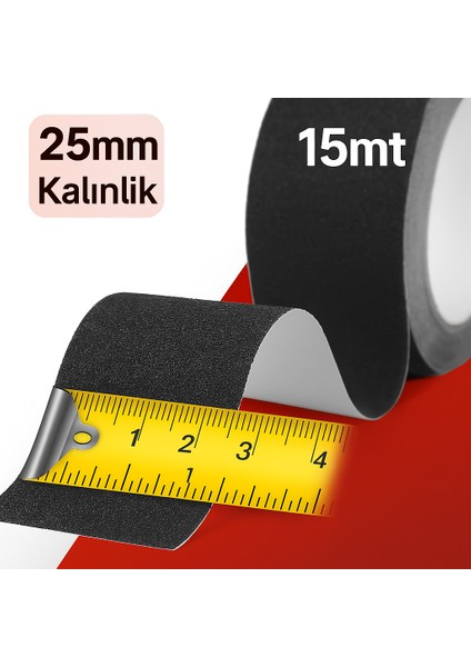 Merdiven Zemin Halı Kaydırmaz Ofis-Ev Bant 25MM X15 mt fiyatları