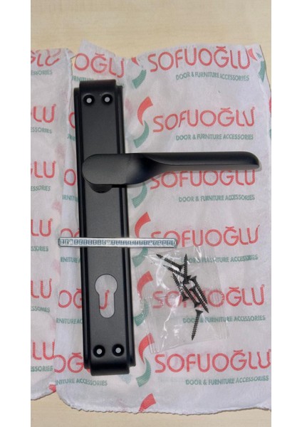 Siyah Çelik Kapı Kolu Sağ Yön 1. Sınıf Kaliteli Paslanmaz( Sofuoğlu Smart-Anka)