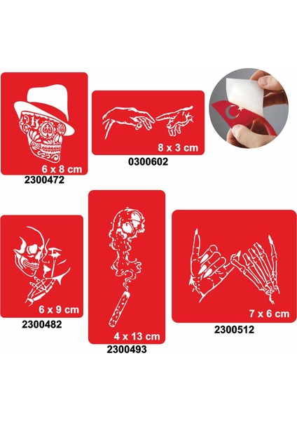 Kafatası Modelleri Dövme Şablonu Kına Deseni