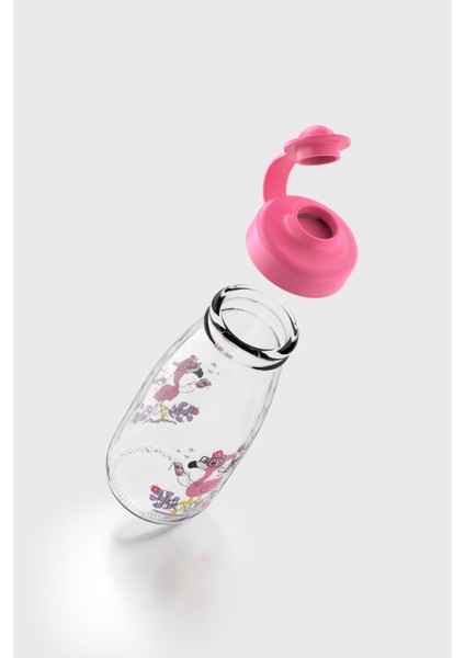 Ufo Kids Flamingo Desen 250 ml Cam Şişe 182030 Fuşya modelleri