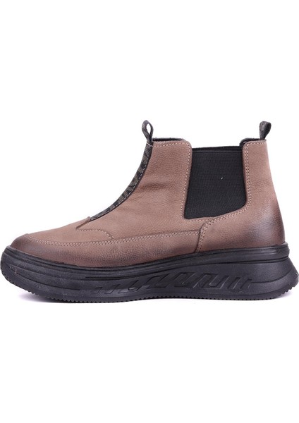 - Hakiki Nubuk Deri Vizon Rengi Kadın Chelsea Bot - 25102251 fırsatları