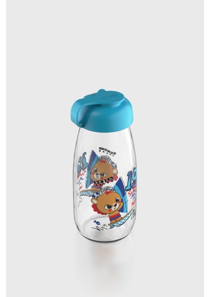 Milky Kids Desenli 250 ml Cam Şişe 182056 Turkuaz fiyatları