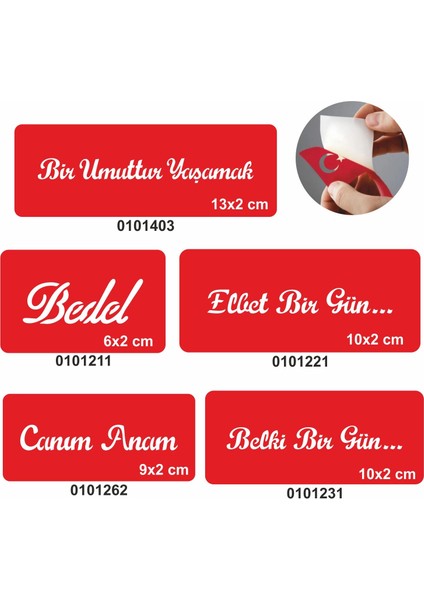 Umudumuz Yaşamak 5 Li Set Geçici Dövme Kına Şablonu