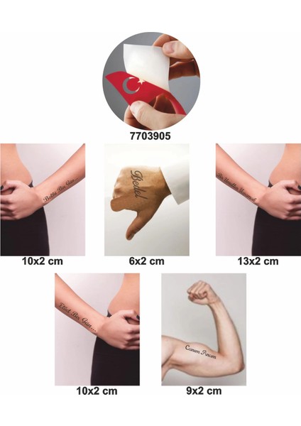 Umudumuz Yaşamak 5 Li Set Geçici Dövme Kına Şablonu fiyatları