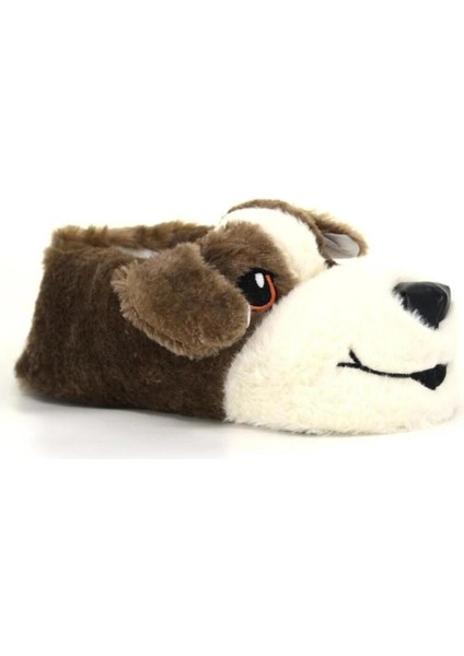 Köpek Figürlü Peluş Ev Ayakkabısı Botu Panduf Unisex