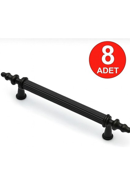 -Sert Plastik 96 mm Siyah Mobilya Mutfak Çekmece Dolap Dolabı Kulpu Kulbu Kulpları